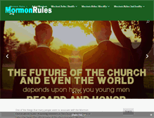 Tablet Screenshot of mormonrules.com